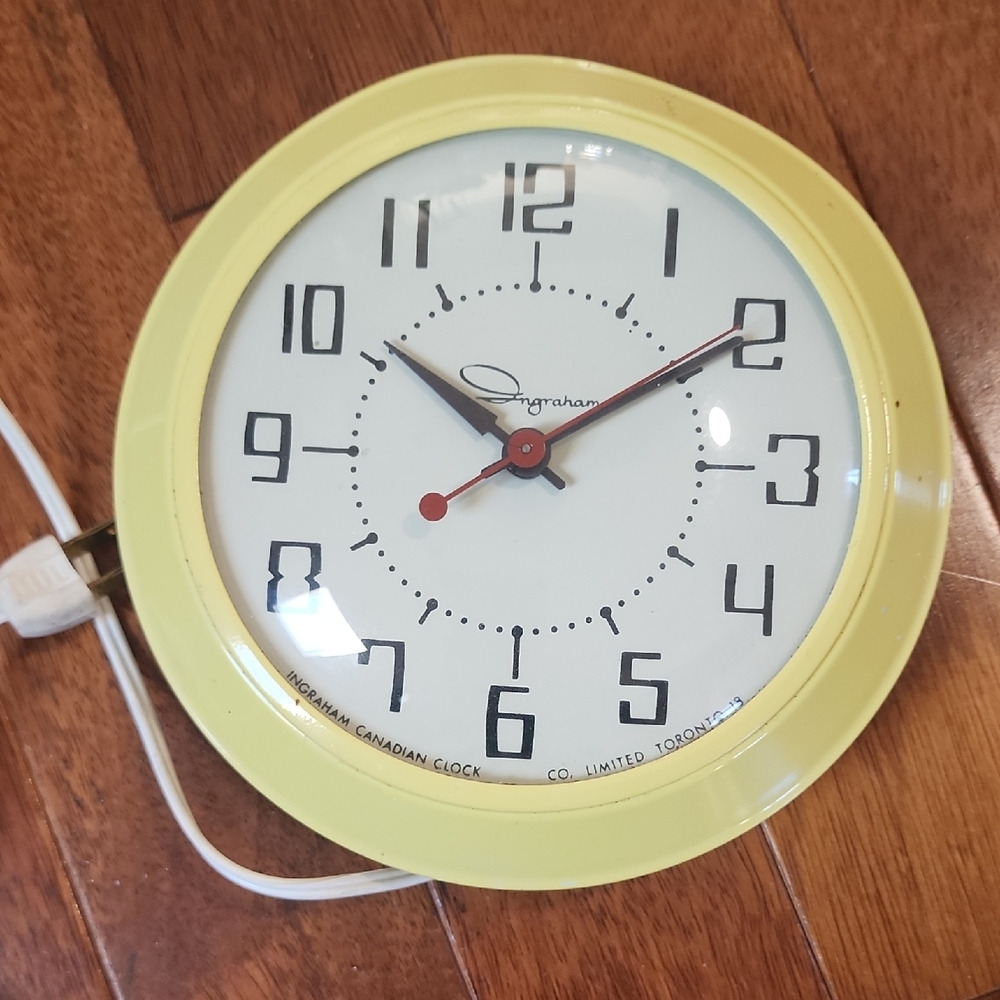 Yellow Wall Clock